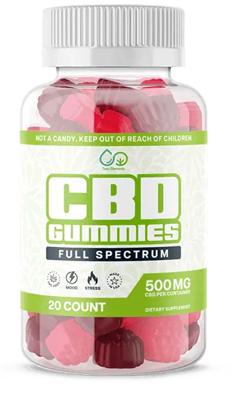 Twin Elements CBD Gummies Bottle